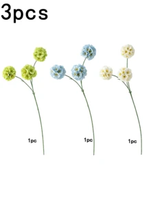 1/3pcs Artificial Chrysanthemum, Artificial Candy-Colored Flowers, 60cm/23.62in Tall, Suitable For Home Decor, Wedding Bouquets, Tabletop Decor, Wedding Decorations, Bridal Bouquets, DIY Wedding Bride Gifts, Birthday Party Supplies, Desktop Decor, Yard Decor, Fake Flowers, Back To School Decor, Mother's Day Gifts For Her, Kitchen Decor, Summer Decor, Living Room Decor, Spring Decor - Multicolor - View 9