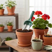 红绿圆尖不锈钢园艺铲，小型家用园艺工具，适用于种植花卉蔬菜、松土、阳台庭院等。 - 多色 - 查看 8