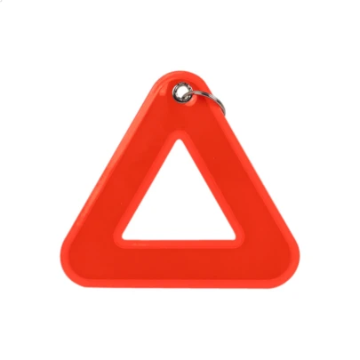 1pc Triangle Shaped Reflective Safety Tag, Suitable For Student Backpacks And Outdoor Activities