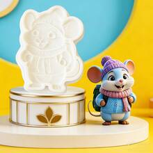 School Backpack-Shaped Candy Mold With Mouse Design, Cute Duck-Shaped Chocolate Silicone Mold With Animal Theme, Cake Decoration Molds For Cute Animals, Can Be Used For Making Ice Cream Decorations, Icing, Cookies, Polymer Clay, And Home Decorations. - View 12
