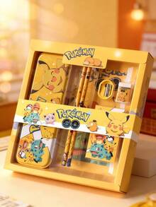 Bộ văn phòng phẩm hoạt hình Pokemon 6/8/12/14 món, thích hợp làm phần thưởng trong lớp học, quà tặng tựu trường, quà sinh nhật. - Nhiều màu - Xem 7