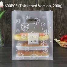 100pcs/50pcs/10pcs Snowflake Printed Party Gift Bags, Daisy Packaging Bags, Suitable For Cakes, Snacks, Gifts, Birthday Favors - Multicolor - View 22