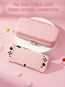 Accessories For Nintendo Switch 2 (2025), Cute Luxury Y2K Bow Design, Compatible With Switch 2/Switch OLED/Switch NS Protective Case, Storage Bag, Cartridge Holder Case, Protect Your Console, Best Gift For Switch Players, Valentine's Day Gift - Multicolor - View 1