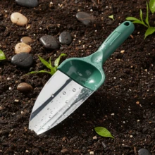 红绿圆尖不锈钢园艺铲，小型家用园艺工具，适用于种植花卉蔬菜、松土、阳台庭院等。 - 多色 - 查看 14