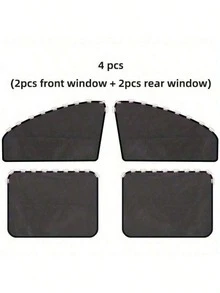 4pcs/2pcs Foldable Car Sunshade, Includes Front And Rear Windows, Magnetic Attachment, Effectively Blocks Sunlight And Reduces Glare, Suitable As Gift For Friends, Graduation Gift, Back To School Gift, Christmas Decoration, Valentine's Day Gift, Gift For Parents, Halloween, Thanksgiving, Personalized Gift, Birthday Gift, New Year Gift - A - View 11