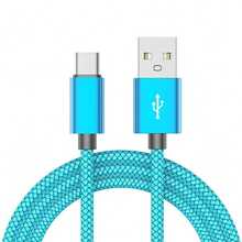 3条装 USB-A 转 USB-C 快速充电数据线 [1米/2米/3米] 尼龙编织 Type-C 同步线。兼容三星 Galaxy A14 5G/A13/A54/A53/A23/A24/A03s/S23/S22 Ultra/S21/S20；也兼容 16/15 系列和各种安卓智能手机。适用于 Type-C 充电器。 - 彩色 - 查看 20