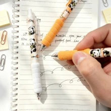 Bộ 4 bút bi bấm màu đen 0.5mm, thiết kế hoạt hình đáng yêu, viết trơn tru, mực khô nhanh, vật dụng cần thiết cho năm học mới. - Nhiều màu - Xem 4