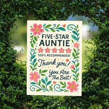 1pc Thank You Auntie Greeting Card - Floral Design Appreciation Card, Perfect For Family Celebrations, Mother's Day, Or Birthday Gift To Show Love And Gratitude, Heartfelt Message, Premium Cardstock, Highquality Print, Sentimental Keepsake, Mothers - Multicolor - View 5
