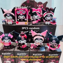 SANRIO 1/2/3个随机库洛米收藏手办，全新库洛米动漫玩偶 - 可爱PVC 3D模型，采用Q版库洛米表情设计，适合摆放在床头、书桌和车内。收藏礼物，圣诞节/生日礼物之选，情人节、婚礼、节日派对、母亲节礼物。 - 彩色 - 查看 13
