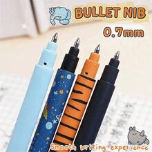 Bộ 4/8 bút bi xóa được, bút bi gel, bút có nắp đậy, đồ dùng học tập, quà tặng sinh nhật, viết trơn tru, ruột bút 0.7mm, đồ dùng văn phòng phẩm - Bộ - Xem 9