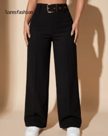 Women Pants - Black - View 8