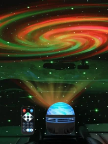 1个USB供电海洋波浪投影灯,生动的RGB LED夜灯投影仪营造浪漫的涟漪效果,适合作为玩具或生日礼物,也可用于游戏室、卧室、客厅、学校等场所。 - Q6投影燈 - 查看 11