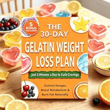 1 cuốn sách hướng dẫn Kế hoạch giảm cân 30 ngày bằng gelatin, chương trình kiểm soát cơn đói tự nhiên và tăng cường trao đổi chất, chỉ cần 5 phút mỗi ngày để kiềm chế cơn thèm ăn, kèm theo 5 tài liệu bổ sung, rất tốt cho việc giảm cân lành mạnh và đốt cháy mỡ thừa. - A - Xem 5