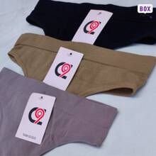 Kit de Calcinhas Feminina Sem Costura Poliamida Macia Confortável Cores Sortidas.  Sem Costura - Multicolorido - Visão 5