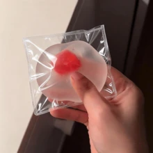 Super Doux Jouet Squishy Mochi Fraise, Jouet Anti-Stress à Rebond Lent, Jouet Kawaii en Silicone à Presser, Jouet Sensoriel Anti-Anxiété pour Enfants et Adultes, Jouet de Bureau, Faveur de Fête et Cadeau - Multicolore - Voir 8