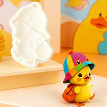School Backpack-Shaped Candy Mold With Mouse Design, Cute Duck-Shaped Chocolate Silicone Mold With Animal Theme, Cake Decoration Molds For Cute Animals, Can Be Used For Making Ice Cream Decorations, Icing, Cookies, Polymer Clay, And Home Decorations. - View 8