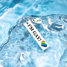 Móc khóa cầu vồng LGBTQ, món quà thú vị và độc đáo dành cho phụ nữ, nam giới, các cặp đôi, bạn trai, bạn gái. - Nhiều màu - Xem 4
