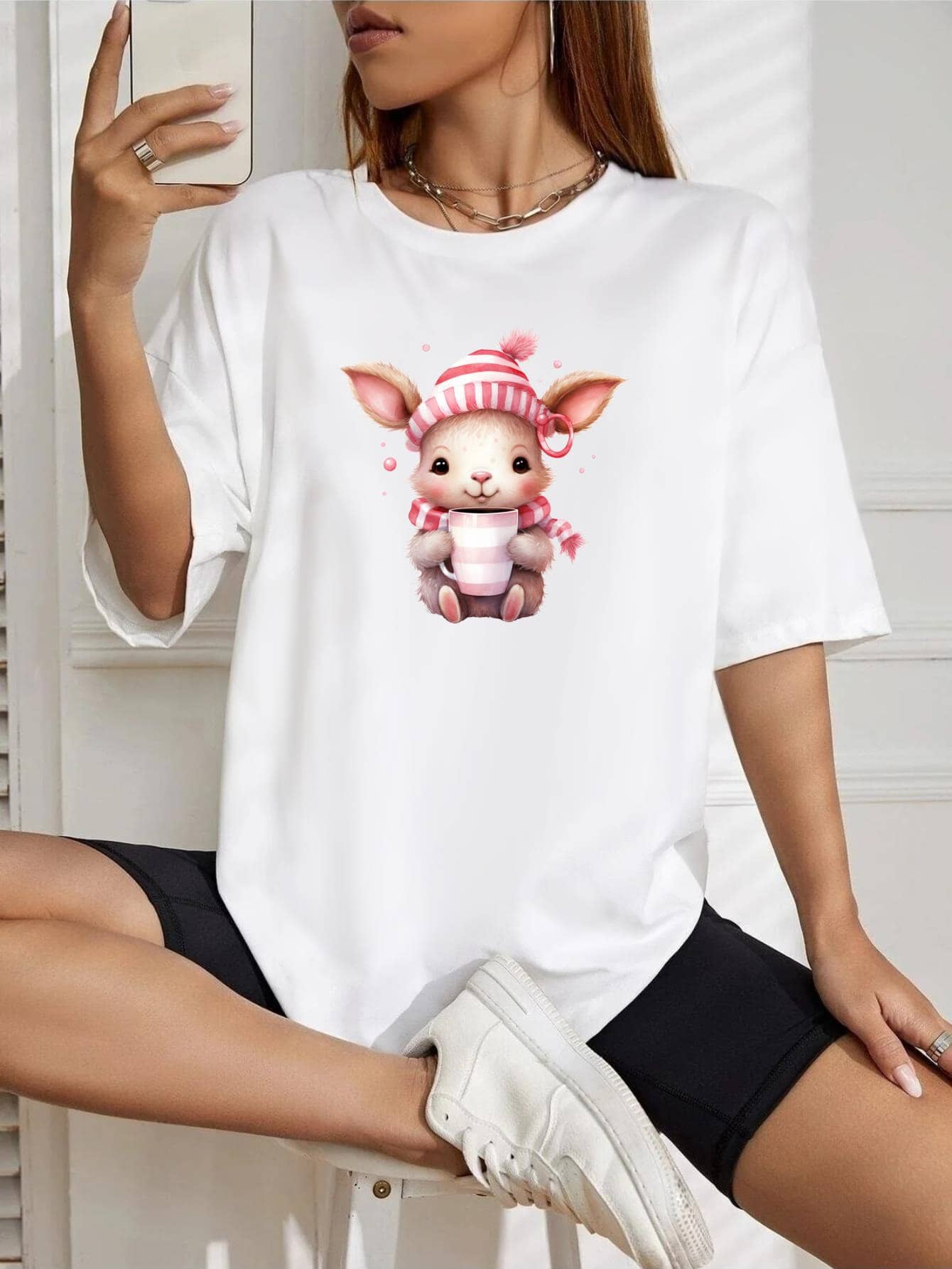 Women T-Shirts - White - View 1