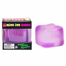 Nee Nice Cube – Jelly Squish Toy, Super Sensory Squeeze Toy  [Jelly Edition] More Fun & Playability, 2.25 Inch Cube. - Purple - View 1
