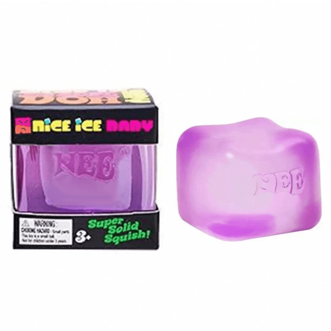 Nee Nice Cube – Jelly Squish Toy, Super Sensory Squeeze Toy  [Jelly Edition] More Fun & Playability, 2.25 Inch Cube. - Purple - View 1