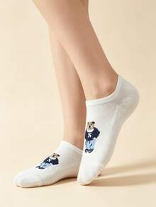 1/5 Pairs Cute Graffiti Casual Comfortable Breathable Spring/Summer Boat Socks - Multicolor - View 10