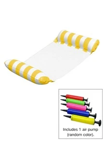 可折疊雙用途充氣吊床網，附網格充氣泳池吊床，多功能 4 合 1 充氣吊床泳池吊床（馬鞍、躺椅、吊床、漂浮床） - 均碼 - 查看 8