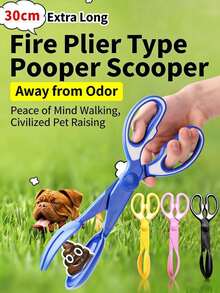 2pcs/Set Pet Waste Picker + Free Poop Bags, Portable Dog/Cat Poop Scooper, Outdoor Walking Pooper Scooper, Hygienic And Clean - View 2