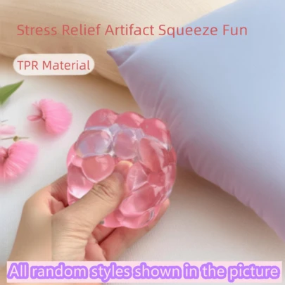1pc/2pcs Malt Sugar Squeeze Toy - [Colorful Cube Stress Relief + Pitaya Squeeze] Malt Sugar Stress Relief Cube, Soft Thermoplastic Rubber Toy, Multi-Sensory Cube To Relieve Anxiety And Improve Focus, Finger Toy, Soft Plush Toy, Office/Workstation Emotional Stabilizer, Teens Decorative Item, Birthday/Holiday Gift, Office Workers/Creators/Gamers Desk Stress Relief Essential, Emotional Management Focal Point Decor, [Slight Color Difference Due To Photographic Reasons]