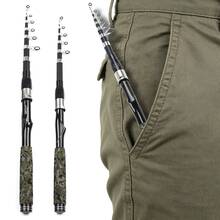 SEACHASER Caña de pescar telescópica, acción media, 1,85 m/2,13 m, 129 g~170 g, adecuada para pez serpiente, perca, etc., tanto para pesca de agua dulce como salada. - Negro - Ver 7