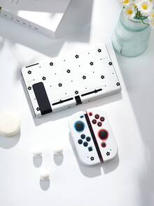 1pc Caparol Polka Dot Floral Print Protective Case, Compatible With New Switch 2 (2025), Switch NS/Switch OLED, Suitable For Switch 2 Game Console Accessories, Family Pack, Storage Bag, Switch Protective Case, Romantic Gift For Switch Players - Multicolor - View 9