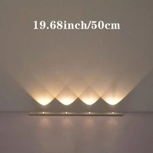 1个LED人体感应灯，3种色温可调，超薄智能橱柜灯，适用于厨房、卧室、橱柜、衣柜、楼梯、走廊，200mAh/350mAh电池供电，必备家居配件 - 貓眼長條感應燈 - 查看 18