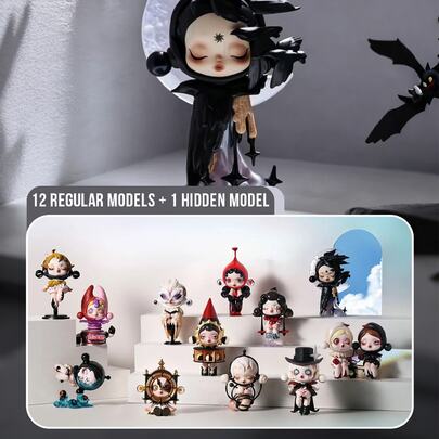 Pop Mart Bộ sưu tập tượng Skullpanda Art Collection Series Blind Box - 12 mẫu thông thường + 1 mẫu bí mật, đồ sưu tầm theo phong cách nghệ thuật, được làm từ chất liệu cao cấp, chi tiết độc đáo và tinh tế, lý tưởng cho người sưu tầm, thanh thiếu niên và người lớn, có thể dùng làm vật trang trí bàn làm việc, kệ sách, trưng bày văn phòng, quà tặng sinh nhật hoặc ngày lễ, tô điểm thêm vẻ đẹp sáng tạo cho bất kỳ không gian nào.