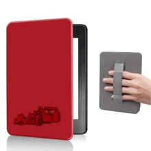红色赛车图案保护套，适用于 7/6.8/6 英寸 Kindle Paperwhite（第 12/11/10/7/6/5 代 - 2024 年款），Kindle 电子阅读器 Colorsoft Signature Edition 配件，可爱简约的保护套，轻薄便携，适合作为礼物送给同事和朋友。 - 彩色 - 查看 1