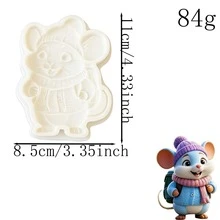 School Backpack-Shaped Candy Mold With Mouse Design, Cute Duck-Shaped Chocolate Silicone Mold With Animal Theme, Cake Decoration Molds For Cute Animals, Can Be Used For Making Ice Cream Decorations, Icing, Cookies, Polymer Clay, And Home Decorations. - View 9