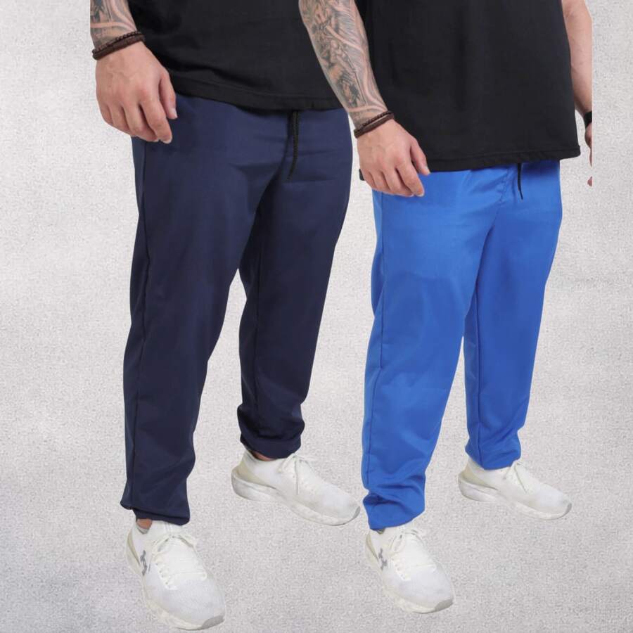 Calça Tactel Masculina Fitness Casual | Secagem Rápida, Flexível e Moderna