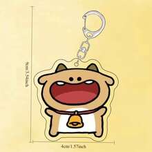 Móc khóa hình động vật nhỏ miệng to hoạt hình, hình khỉ Alpaca dễ thương, mặt dây chuyền ba lô bằng acrylic, thích hợp làm quà tặng cho bạn bè, bạn học. - Nhiều màu - Xem 7