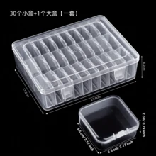 Mini Clear Storage Box Set - Portable Plastic Organizer Case With Small Compartments For Jewelry, Beads, Crafts, Jewelry Storage, Travel Jewelry Case, Jewelry Box, Jewelry Storage, And Small Accessories - Transparent, Plastic Organizer Boxes, Organizer Box, Jewelry Organizers, Stackable, And Travel-Friendly Design. - Multicolor - View 6