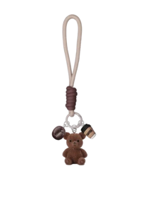 Cute Brown Bear Keychain With Coffee Cup Pendant, Resin 3D Bear Keychain With Coffee Bean Pendant, Bohemian Style Woven Lanyard Keychain Suitable For Women And Coffee Lovers, Mini Resin Bag Charm, Women's Fashion Accessory, Home Keychain, Bag Decoration, Earphone Charm, Phone Case Charm, Car Keychain, Back To School Gift, Suitable For Handbag/Backpack/Laptop Decoration And Keychain Accessories, Holiday Gift, Birthday Gift - Multicolor - View 12