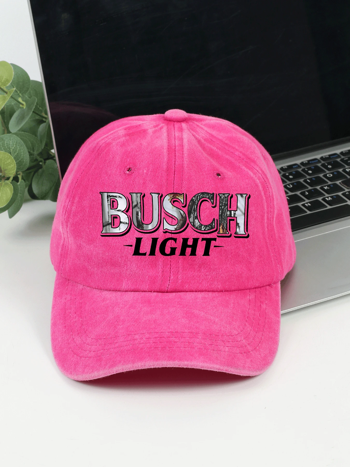 Gorra de béisbol para hombres - Rosa Roja - Ver 1