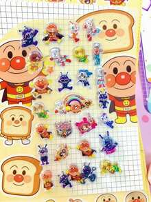 Bộ sticker hoạt hình dập nổi, quà tặng tiệc trẻ em, sticker khen thưởng mẫu giáo, đồ trang trí hoạt hình, sticker trang trí bán chạy xuyên biên giới được ưa chuộng, thích hợp cho văn phòng phẩm, ốp điện thoại và sổ tay tự làm. - Nhiều màu - Xem 7