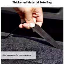 1pc Foldable Storage Box Felt Car Trunk Organizer With Lid, Tool Organizer Foldable Driver's Bag, Car Storage Pocket Without Storage Bag, Household Tool Kit, Luggage Organizer - A - View 3