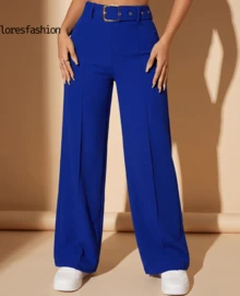 Women Pants - Blue - View 4