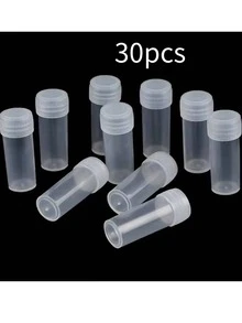 50 ống nghiệm nhựa bán trong suốt 0,17oz có nắp vặn chống rò rỉ - Dùng để đựng trang sức, đồ thủ công và dược phẩm, làm hạt đệm trong chế tác trang sức, dung tích nhỏ. - Nhiều màu - Xem 11