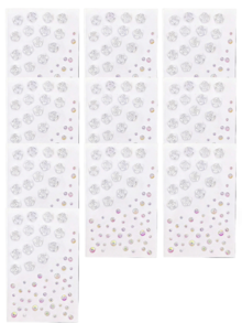1/3/5/8/10件 3D玫瑰水晶水鑽髮貼，自黏式花卉髮飾，適合女性/女孩，適用於婚禮、派對、舞會 - 玫瑰水鑽 - 查看 17