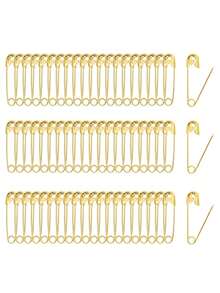 50/120/200/100pcs Assorted Size Safety Pin Set, Durable And Rust-Resistant, Suitable For Clothing, Crafts, Sewing, Jewelry Making, Home And Office - Multicolor - View 4