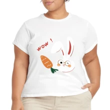 Camiseta unisex estampada nueva de 2026, disponible en blanco y negro, prenda informal de algodón para verano - Blanco - Ver 4