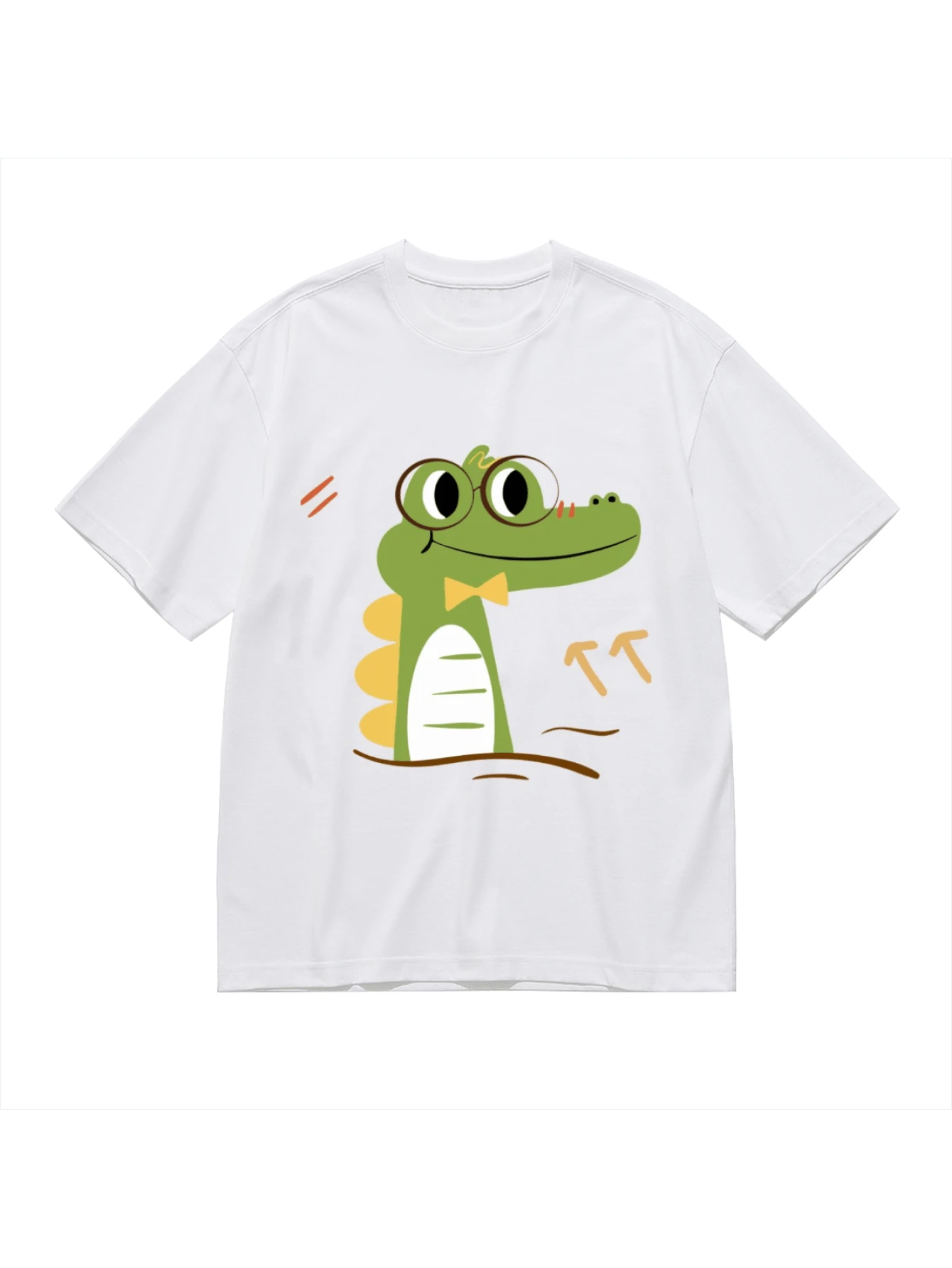 Camiseta unisex estampada nueva de 2026, disponible en blanco y negro, prenda informal de algodón para verano - Blanco - Ver 1