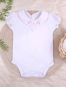 Baby Girls Bodysuits - White - View 3
