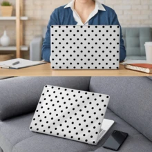 Ốp bảo vệ trong suốt họa tiết chấm bi cho MacBook Air Neo A18 PRO, vỏ cứng bằng nhựa bền chắc. - Trong sáng - Xem 9