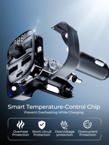 REMAX Cargador de coche, receptor de música Bluetooth, adaptador de encendedor de cigarrillos - C91 - Ver 3